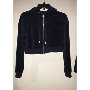 H&M Suede Cropped Sweater